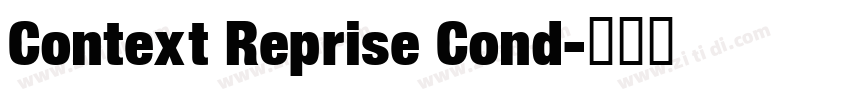 Context Reprise Cond字体转换